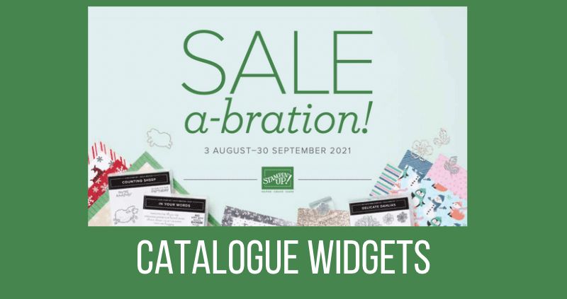 Sale-a-bration August 2021 Catalogue Widgets